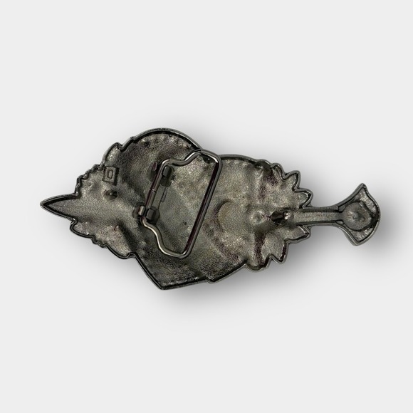 Love Hurts Heart Dagger Sword Belt Buckle Rhinestone Rockabilly Goth Biker - Picture 2 of 3